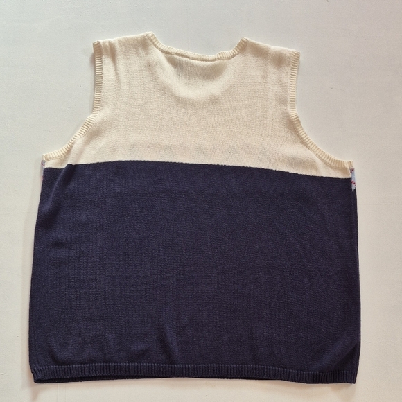 HOLIDAY SALE Liz Claiborne Vintage Argyle Sweater Vest - Picture 4 of 4